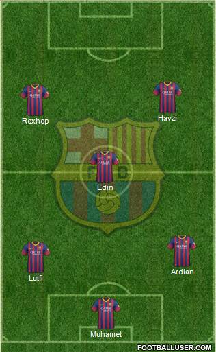 F.C. Barcelona Formation 2014