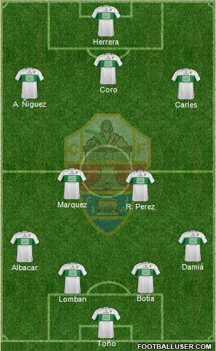 Elche C.F., S.A.D. Formation 2014