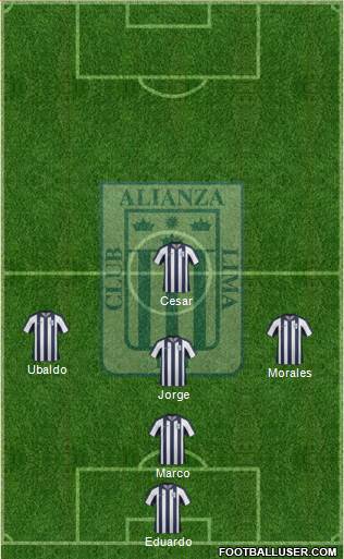 C Alianza Lima Formation 2014