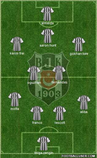 Besiktas JK Formation 2014