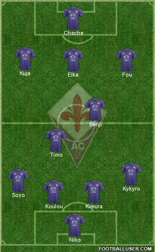 Fiorentina Formation 2014