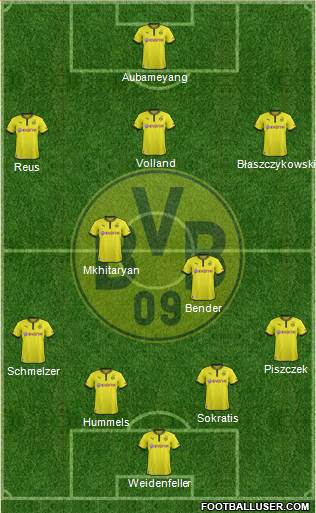 Borussia Dortmund Formation 2014