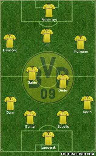 Borussia Dortmund Formation 2014