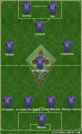 Fiorentina Formation 2014