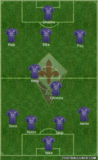 Fiorentina Formation 2014