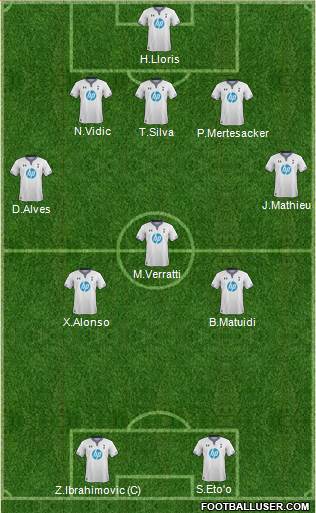 Tottenham Hotspur Formation 2014