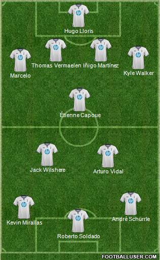 Tottenham Hotspur Formation 2014