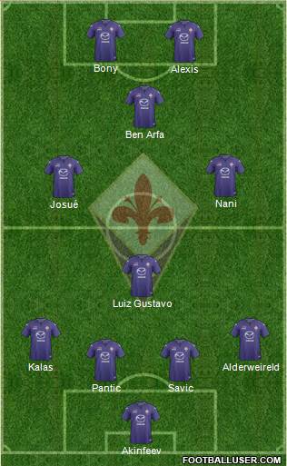 Fiorentina Formation 2014