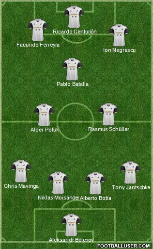 Swansea City Formation 2014