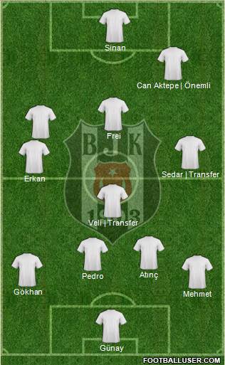 Besiktas JK Formation 2014