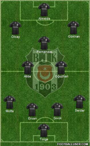 Besiktas JK Formation 2014