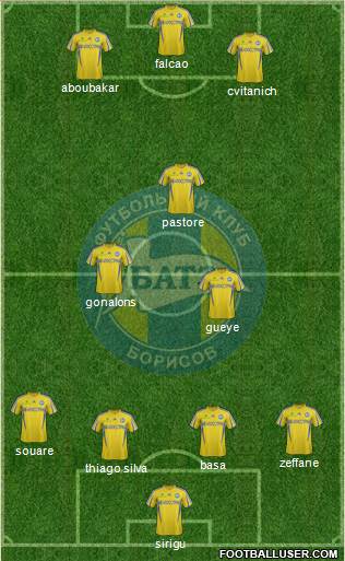 BATE Borisov Formation 2014