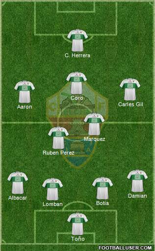 Elche C.F., S.A.D. Formation 2014