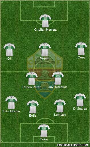 Elche C.F., S.A.D. Formation 2014