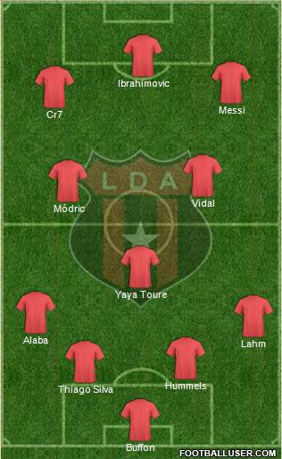 Liga Deportiva Alajuelense football formation