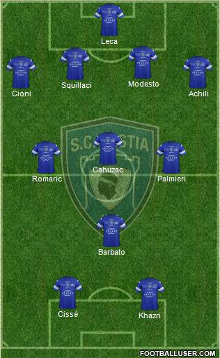 Sporting Club Bastia Formation 2014