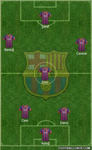 F.C. Barcelona Formation 2014