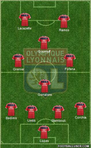 Olympique Lyonnais Formation 2014