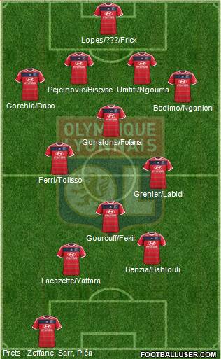 Olympique Lyonnais Formation 2014