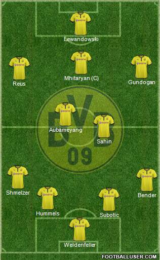 Borussia Dortmund Formation 2014