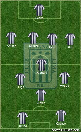 C Alianza Lima Formation 2014