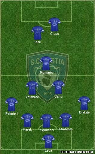 Sporting Club Bastia Formation 2014