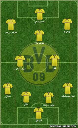 Borussia Dortmund Formation 2014