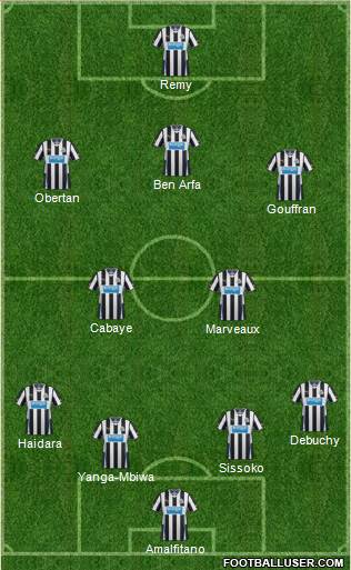 Newcastle United Formation 2014