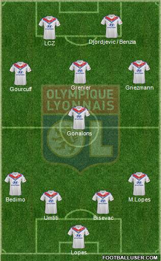 Olympique Lyonnais Formation 2014
