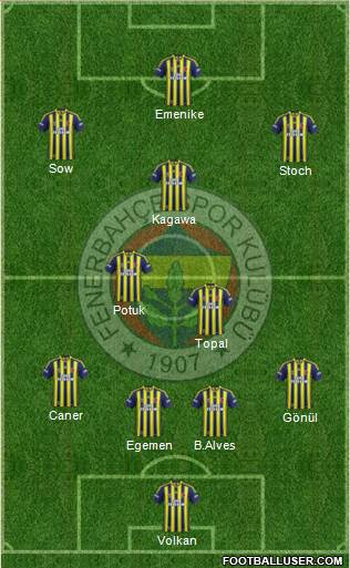 Fenerbahçe SK Formation 2014