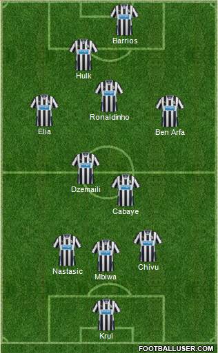 Newcastle United Formation 2014