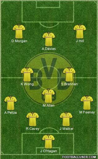 Borussia Dortmund Formation 2014