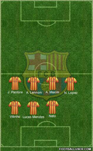F.C. Barcelona Formation 2014