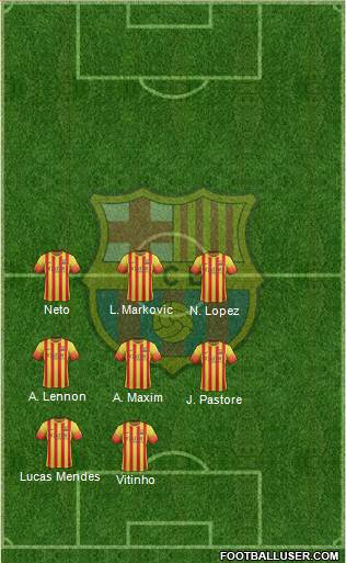 F.C. Barcelona Formation 2014