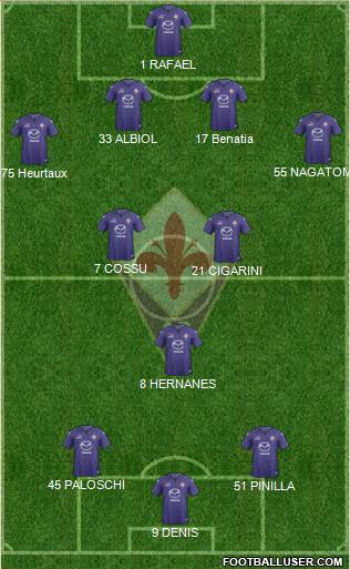 Fiorentina Formation 2014