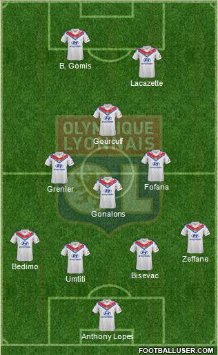 Olympique Lyonnais Formation 2014
