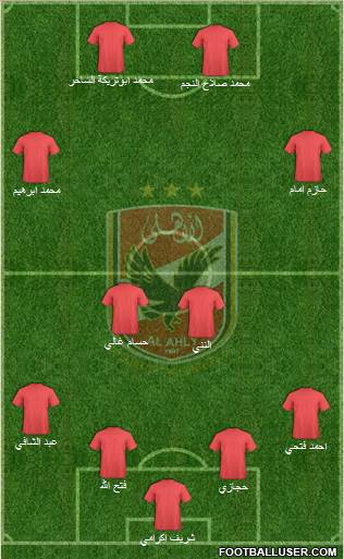 Al-Ahly Sporting Club Formation 2014