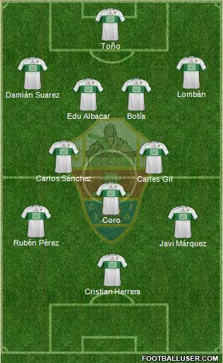 Elche C.F., S.A.D. Formation 2014