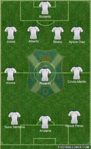 C.D. Tenerife S.A.D. Formation 2014