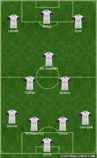 Swansea City Formation 2014