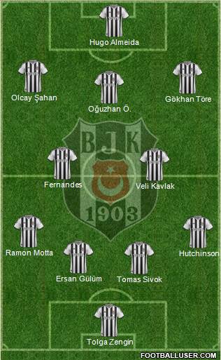 Besiktas JK Formation 2014