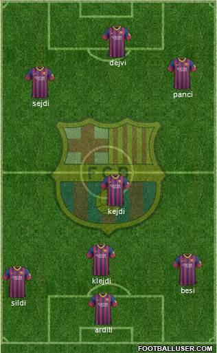 F.C. Barcelona Formation 2014