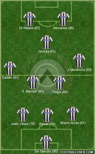 Udinese Formation 2014
