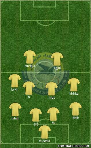 Al-Zawra'a Sports Club Formation 2014