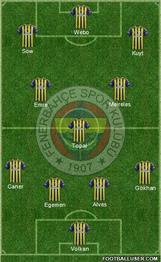 Fenerbahçe SK Formation 2014