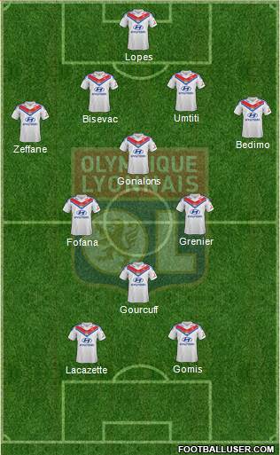 Olympique Lyonnais Formation 2014