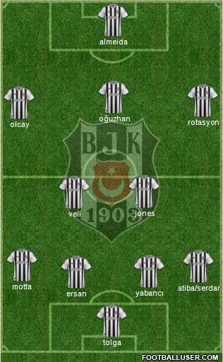 Besiktas JK Formation 2014