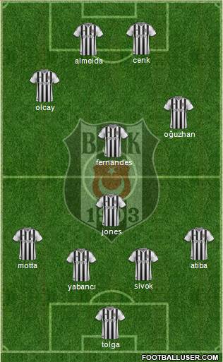 Besiktas JK Formation 2014