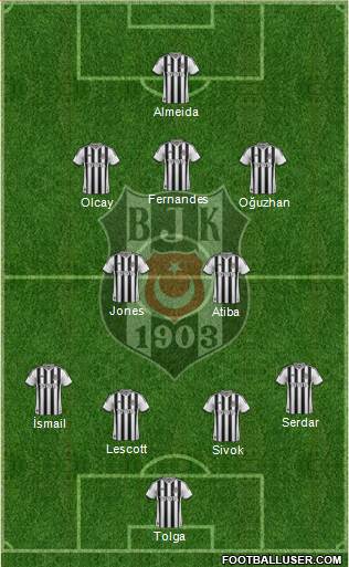 Besiktas JK Formation 2014