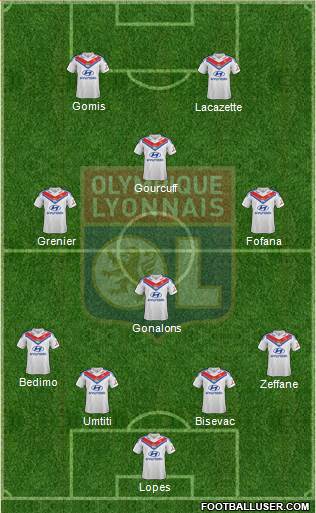 Olympique Lyonnais Formation 2014
